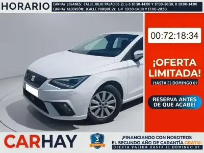 Usado Seat Ibiza Style Plus 110 CV (80 kW) 2022 Blanco Utilitario