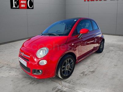 Usado Fiat 500C Lounge 69 CV (50 kW) 2015 Rojo Descapotable
