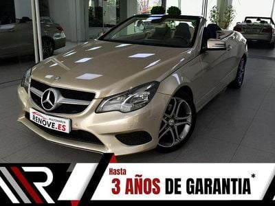 Beige Usado 2015 Mercedes E200 Descapotable | 21.990 € (Un poco caro)
