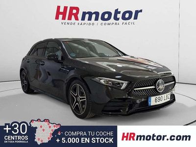 Usado Mercedes A180 AMG line 137 CV (100 kW) 2019 Negro Utilitario