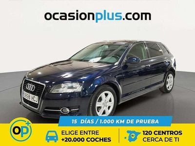 Usado Audi A3 Sportback Attraction 105 CV (77 kW) 2011 Azul Utilitario