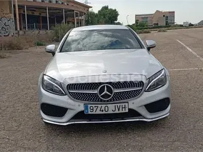 Usado Mercedes C220 AMG line 170 CV (125 kW) 2016 Gris / plata Coupe