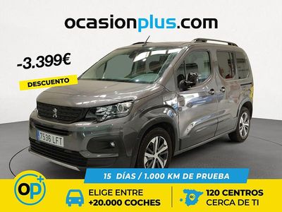 Usado Peugeot Rifter GT-line 130 CV (95 kW) 2020 Gris Monovolumen