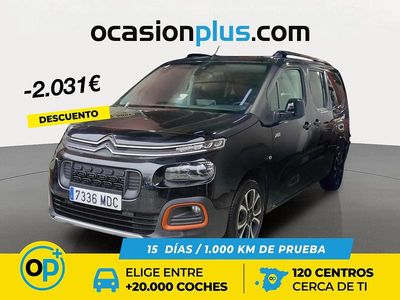 Negro Usado 2022 Citroën Berlingo Shine Monovolumen | 22.350 € (Un poco caro)