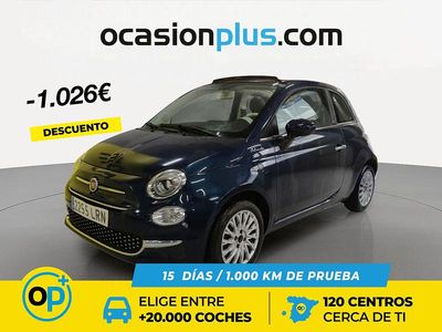 Usado Fiat 500 Dolcevita 70 CV (51 kW) 2021 Azul Descapotable