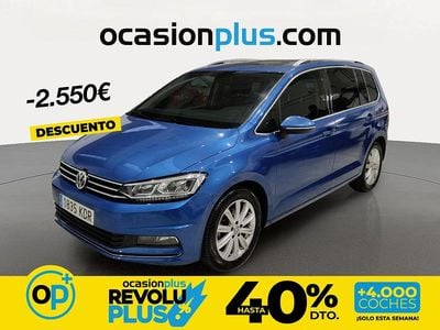 Usado VW Touran Sportline 150 CV (110 kW) 2017 Azul Monovolumen