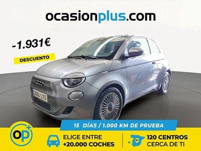 Usado Fiat 500e Icon 86 kW (118 CV) 2022 Gris Utilitario