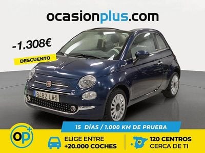 Usado Fiat 500 Dolcevita 70 CV (51 kW) 2022 Azul Descapotable
