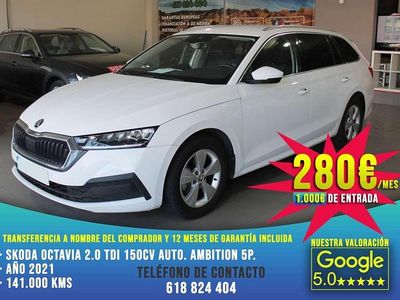 Blanco Usado 2021 Skoda Octavia Ambition Familiar | 18.990 € (Precio justo)