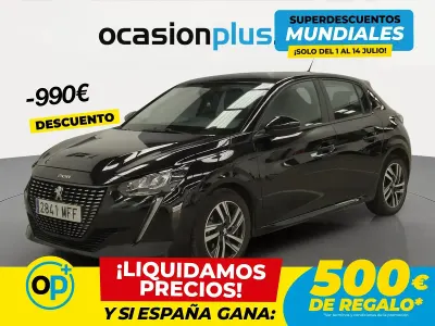 Usado Peugeot 208 Active 75 CV (55 kW) 2023 Negro Utilitario