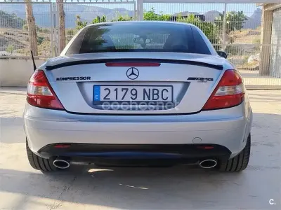 Usado Mercedes SLK200 163 CV (119 kW) 2004 Gris / plata Descapotable
