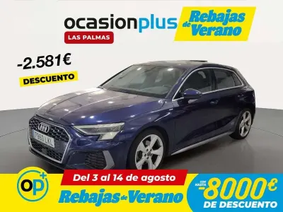 Usado Audi A3 Sportback S-Line 150 CV (110 kW) 2020 Azul Utilitario