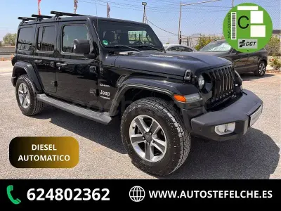 Usado Jeep Wrangler Unlimited Sahara 200 CV (147 kW) 2019 Negro SUV