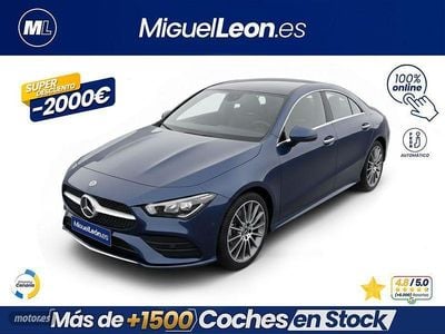 Azul Usado 2021 Mercedes CLA250e Berlina | 28.985 € (Precio justo)