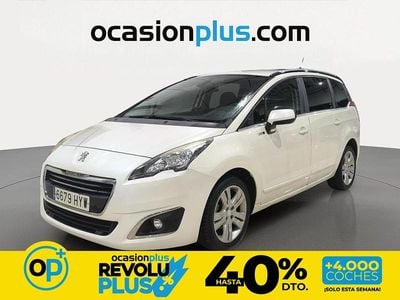 Usado Peugeot 5008 Style 115 CV (84 kW) 2014 Blanco Monovolumen