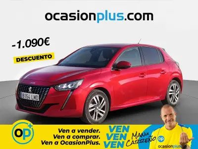 Usado Peugeot 208 Allure 100 CV (73 kW) 2021 Rojo Utilitario
