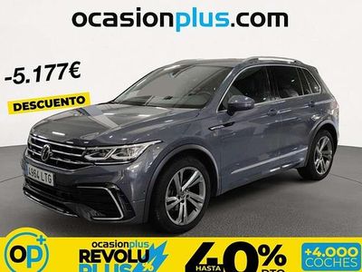 Usado VW Tiguan R-line 150 CV (110 kW) 2021 Gris SUV