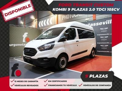 Blanco Usado 2021 Ford Transit Custom Ambiente Familiar | 28.500 € (Un poco caro)
