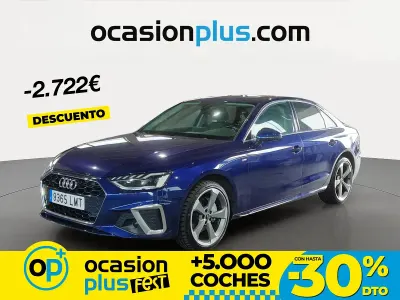 Usado Audi A4 S-Line 204 CV (150 kW) 2021 Azul Berlina