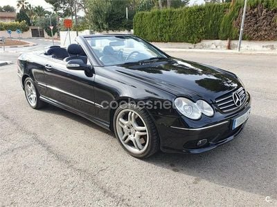 Negro Usado 2003 Mercedes CLK500 Avantgarde Descapotable | 11.900 € (Caro)