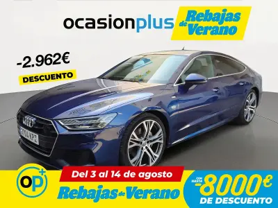 Usado Audi A7 S-Line 231 CV (169 kW) 2018 Azul Utilitario