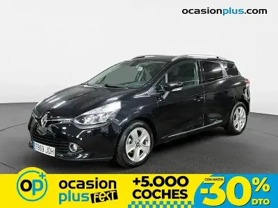 Usado Renault Clio GrandTour Dynamique 90 CV (66 kW) 2015 Negro Familiar