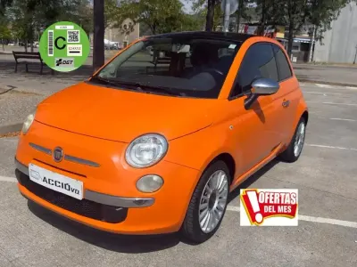 Usado Fiat 500 Lounge 69 CV (50 kW) 2011 Naranja Utilitario