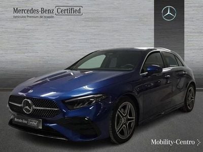 Usado Mercedes A180 AMG line 116 CV (85 kW) 2024 Azul espectra Berlina