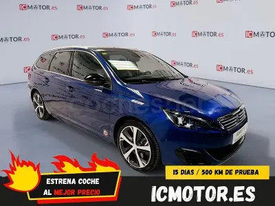 Usado Peugeot 308 SW GT 205 CV (150 kW) 2016 Azul Familiar