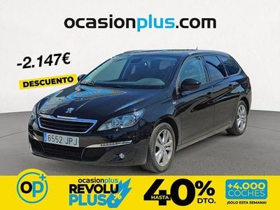 Usado Peugeot 308 Style 130 CV (95 kW) 2016 Negro Familiar