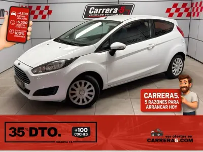 Usado Ford Fiesta Trend 75 CV (55 kW) 2014 Blanco Utilitario