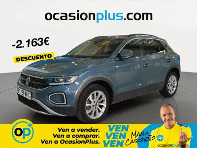 Usado VW T-Roc Life 115 CV (84 kW) 2023 Gris SUV