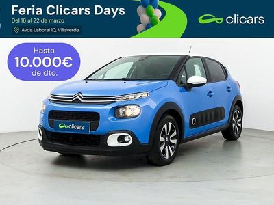 Usado Citroën C3 Feel 110 CV (80 kW) 2019 Azul Utilitario