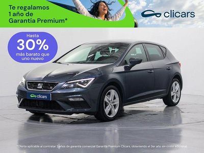 Usado Seat Leon FR 130 CV (95 kW) 2020 Gris / plata Berlina
