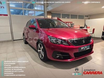 Usado Peugeot 308 Allure 110 CV (80 kW) 2018 Granate Berlina