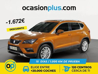 Usado Seat Ateca 4Drive 190 CV (139 kW) 2017 Naranja SUV