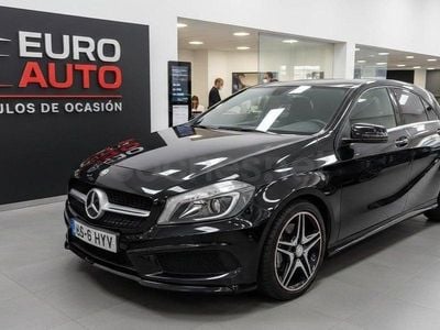 Usado Mercedes A200 AMG line 136 CV (100 kW) 2015 Negro Berlina