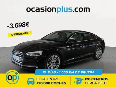 Usado Audi A5 190 CV (139 kW) 2019 Negro Berlina