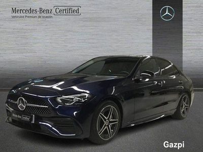 Usado Mercedes C200 AMG line 204 CV (150 kW) 2021 Azul cavansita