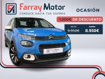 Usado Citroën C3 Feel 82 CV (60 kW) 2018 Azul Berlina