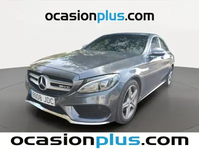 Usado Mercedes C220 AMG line 170 CV (125 kW) 2015 Gris Berlina