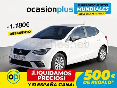 Usado Seat Ibiza Style Plus 90 CV (66 kW) 2021 Blanco Utilitario