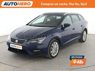 Usado Seat Leon XCELLENCE 150 CV (110 kW) 2018 Azul Familiar