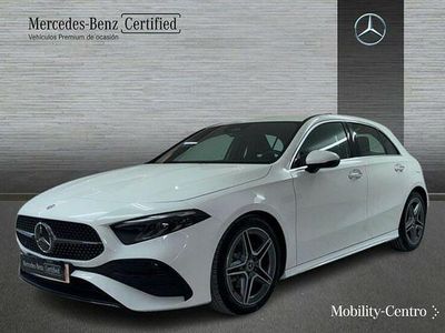 Usado Mercedes A180 AMG line 116 CV (85 kW) 2024 Blanco polar Berlina
