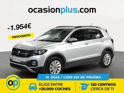 Usado VW T-Cross Advance 110 CV (80 kW) 2022 Gris SUV