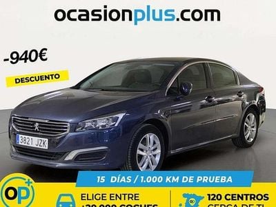Usado Peugeot 508 Active 120 CV (88 kW) 2017 Azul Berlina
