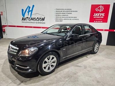 Usado Mercedes C200 Avantgarde 136 CV (100 kW) 2012 Negro Berlina