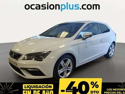 Usado Seat Leon SC FR 125 CV (91 kW) 2017 Blanco Utilitario