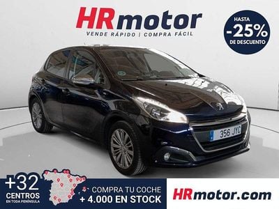 Usado Peugeot 208 Style 82 CV (60 kW) 2017 Azul Utilitario