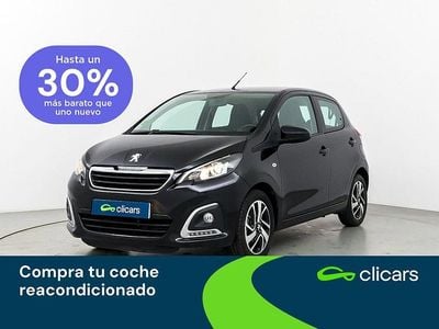 Usado Peugeot 108 Allure 82 CV (60 kW) 2016 Negro Utilitario